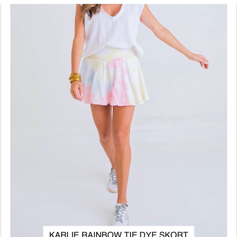 Karlie Pastel Tie-Dye Skirt